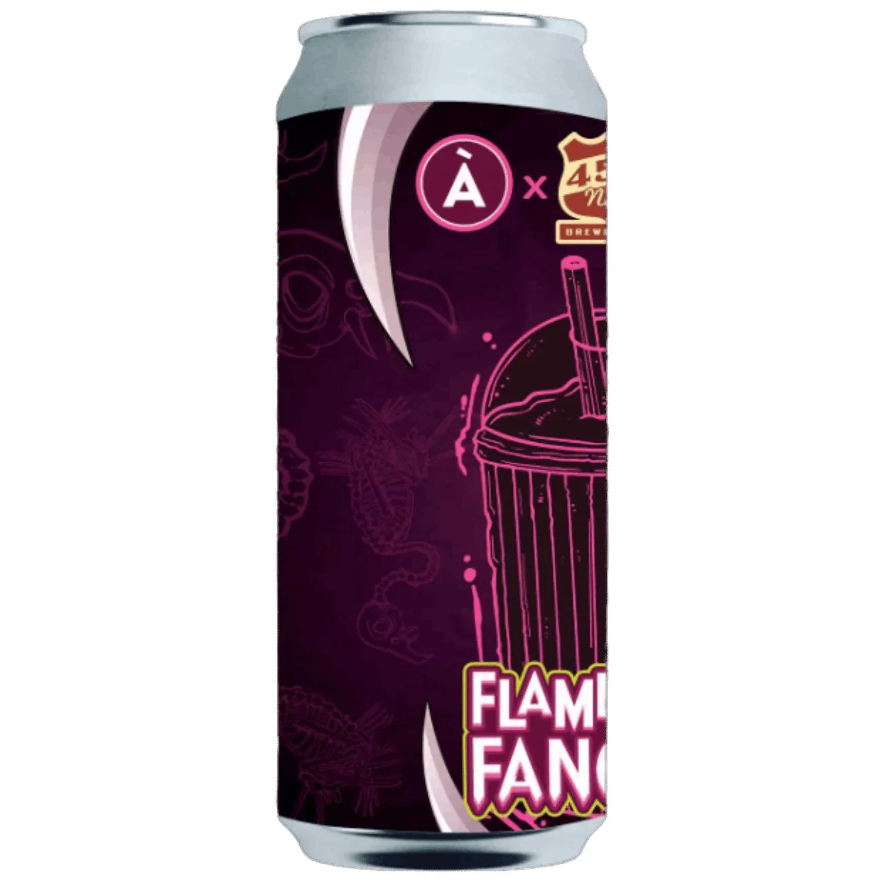 450 North Brewing Flamingo Fangs XL x À La Cart & Invasive Species Collab Smoothie Sour 473ml (4.5%) - Image 2
