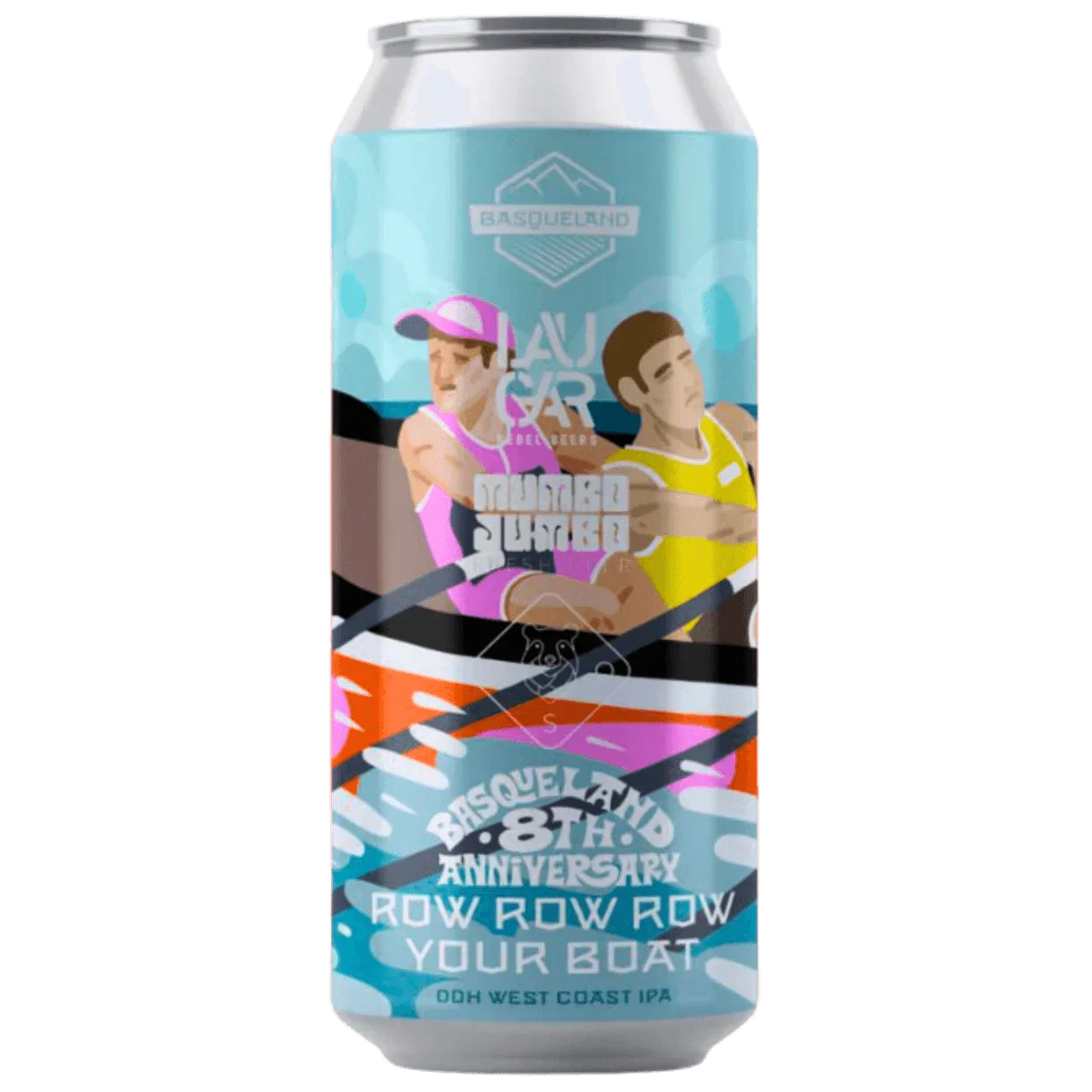 Basqueland x Oso x Mumbo Jumbo x Laugar Collab - Row Row Row Your Boat DDH West Coast IPA 440ml (7.2%)