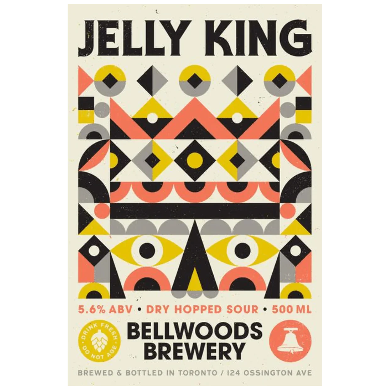 Bellwoods Jelly King Dry Hopped Sour 473ml (5.6%) - Image 2