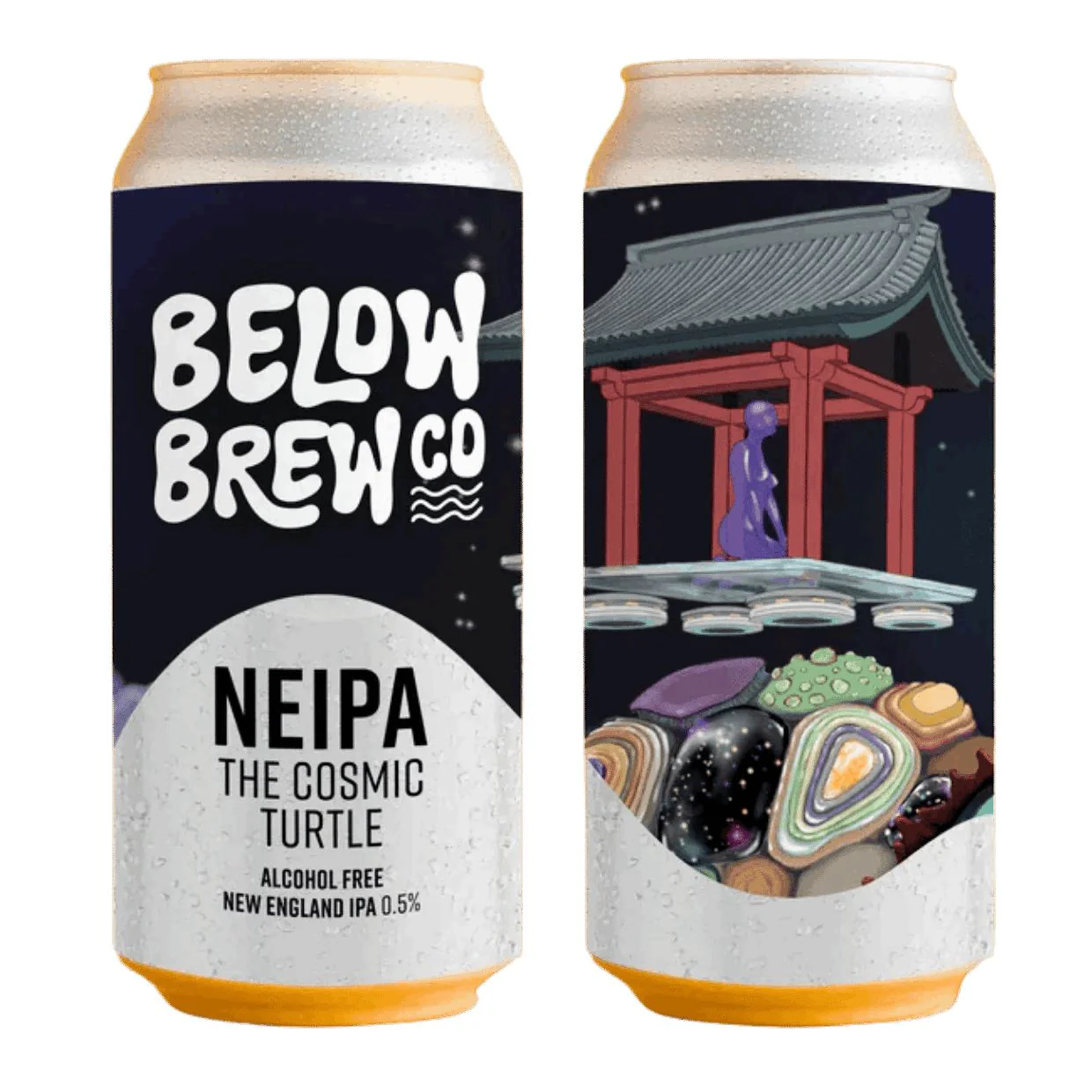 Below Brew Co NEIPA The Cosmic Turtle Alcohol Free New England IPA 440ml (0.5%) - Image 2