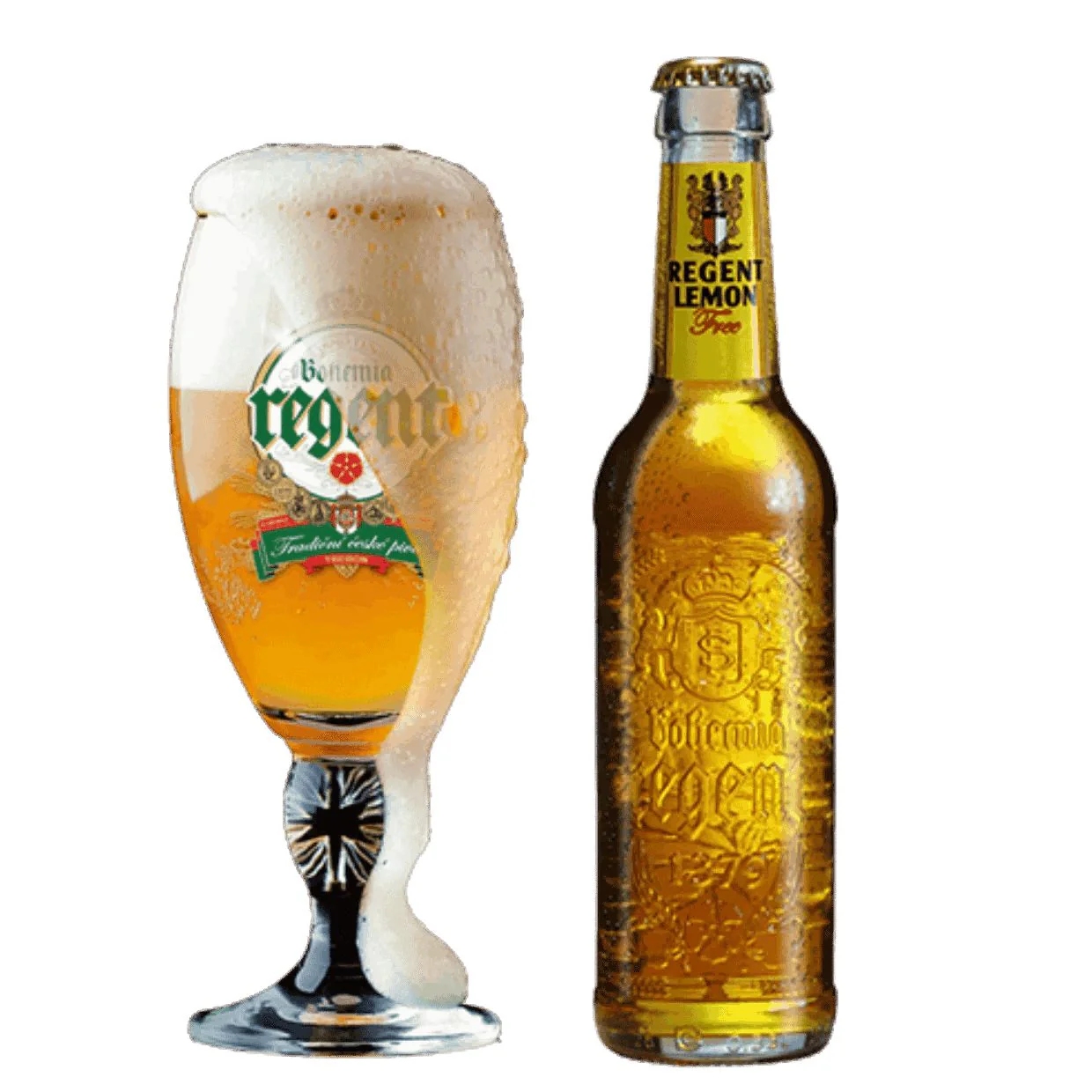 Bohemia Regent Lemon Alcohol Free Lager 330ml (0.5%) - Image 2