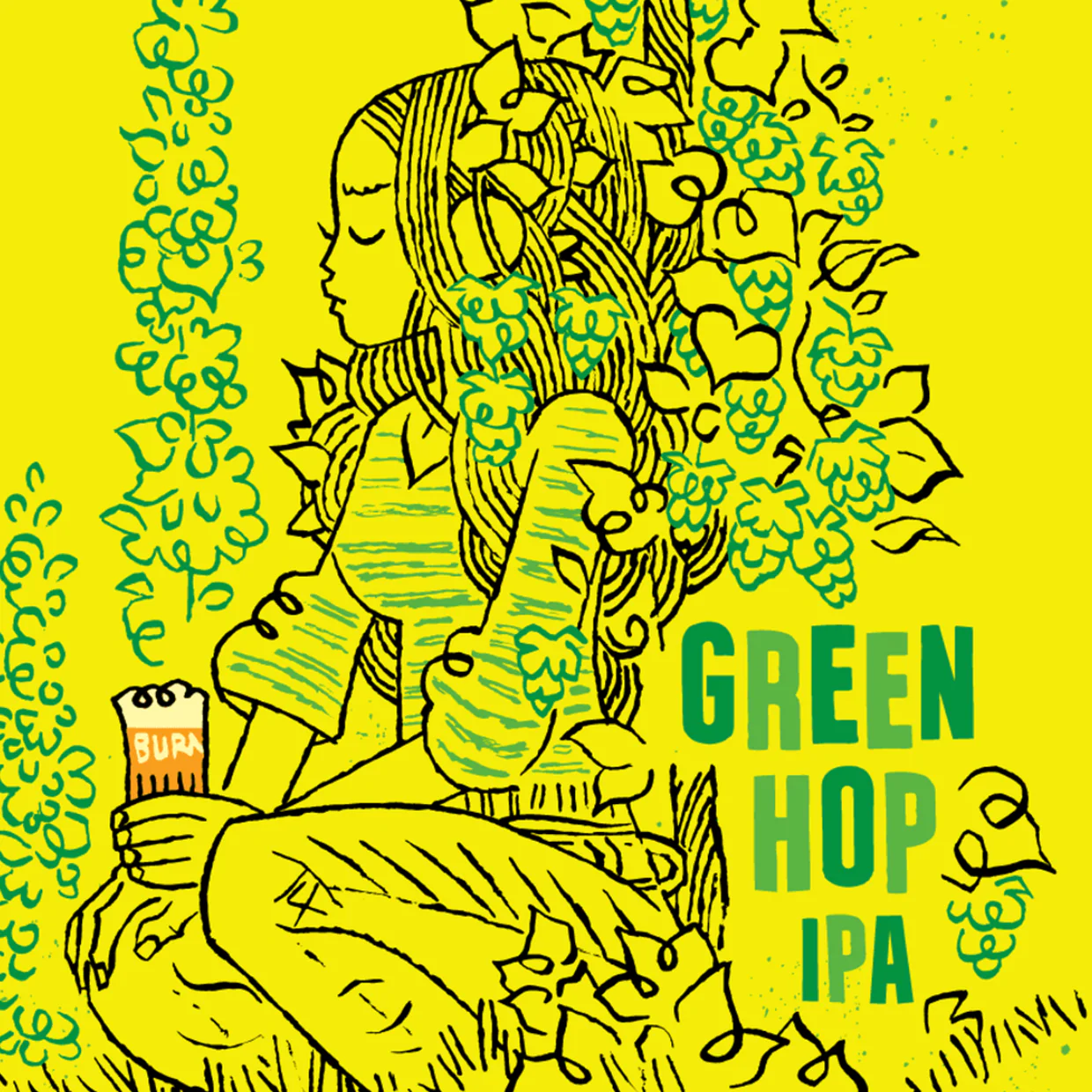 Burning Sky Green Hop IPA 440ml (6%) - Image 2