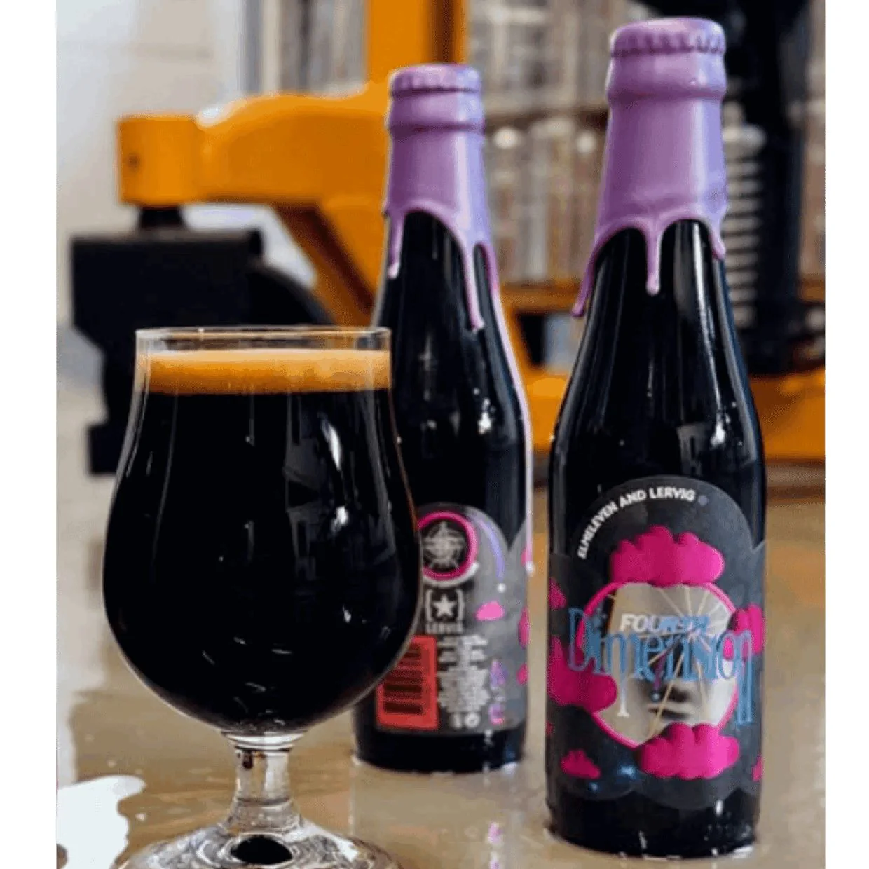 Elmeleven Fourth Dimension x Lervig Rackhouse Collab Imperial Stout 330ml (13%) - Image 2