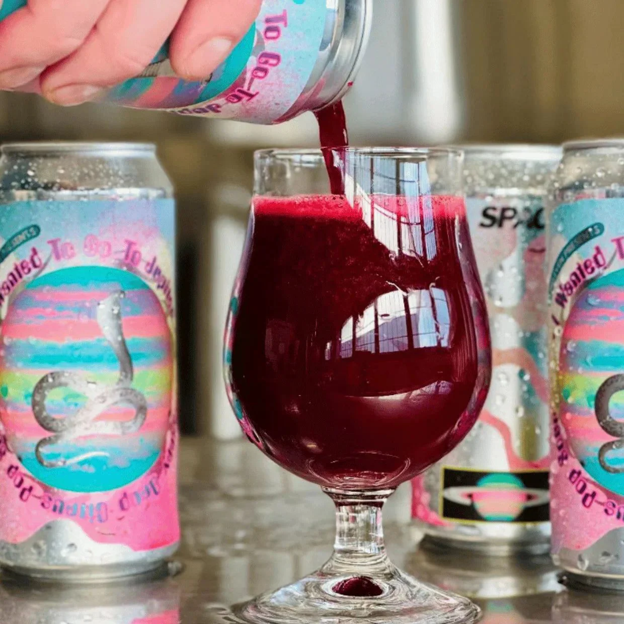 Elmeleven I wanted to go to Jupiter Cherry Drop Citrus Pop Sour! 440ml (5.6%) - Image 2