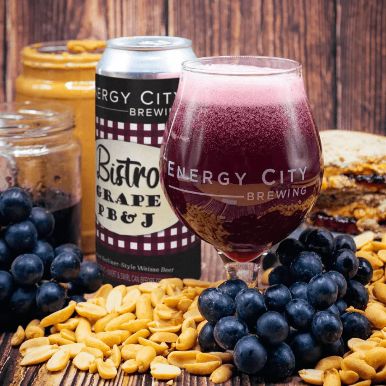 Energy City Bistro - Grape (PB&J) Peanut Butter & Jelly Sour 473ml (6.5%) - Image 3