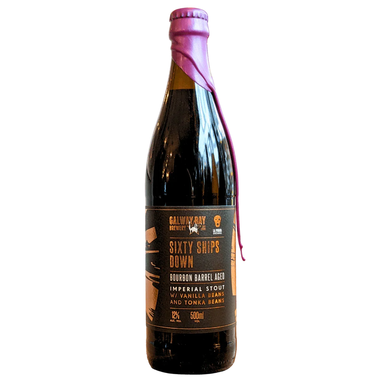 Galway Bay Sixty Ships Down Barrel Aged Stout 500ml (12%)