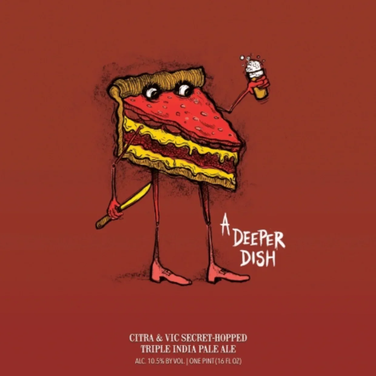 Hop Butcher A Deeper Dish Triple IPA 473ml (10.5%) - Image 2