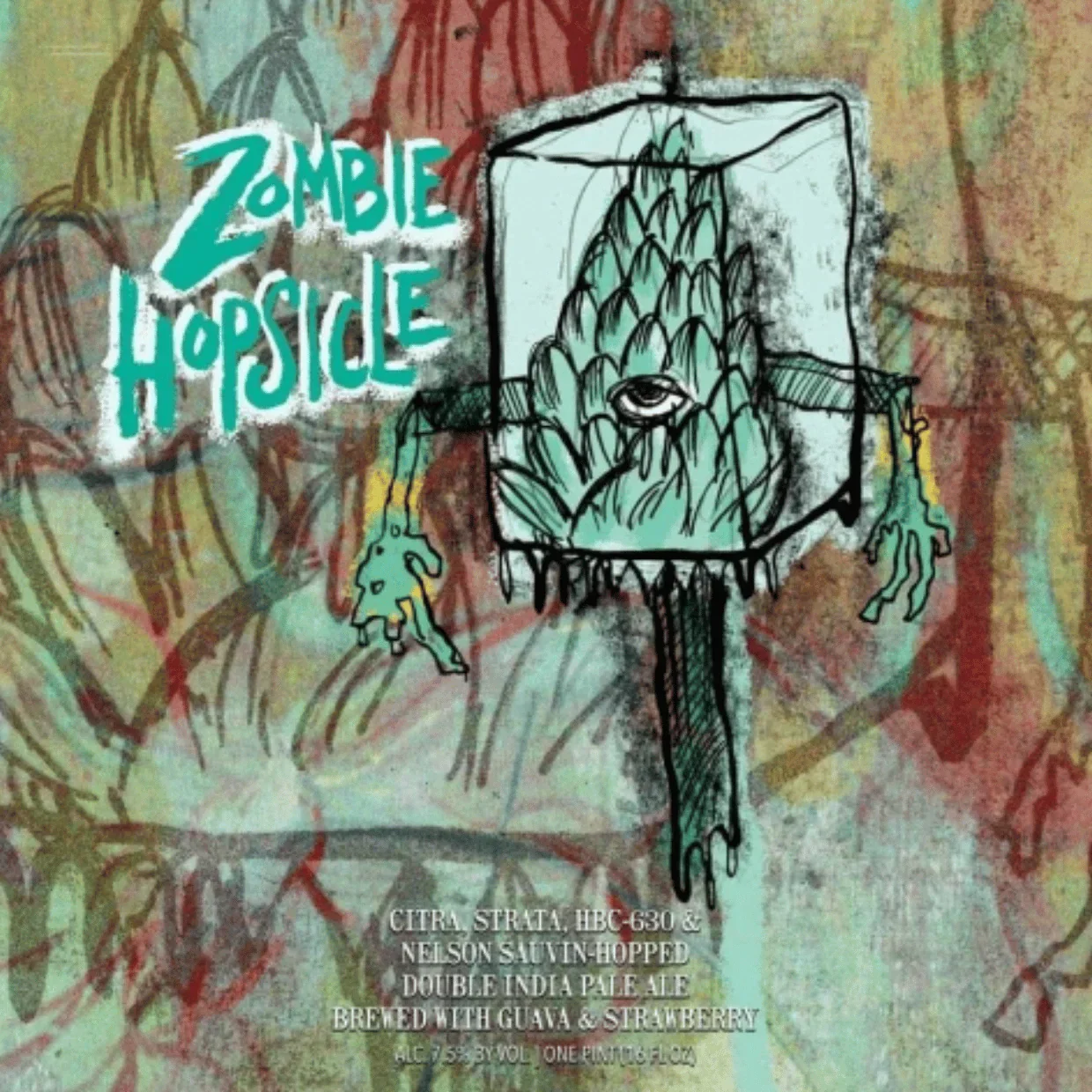 Hop Butcher Zombie Hopsicle II x Beer Zombies Collab Kiwi & Watermelon DIPA 473ml (7.5%) - Image 2