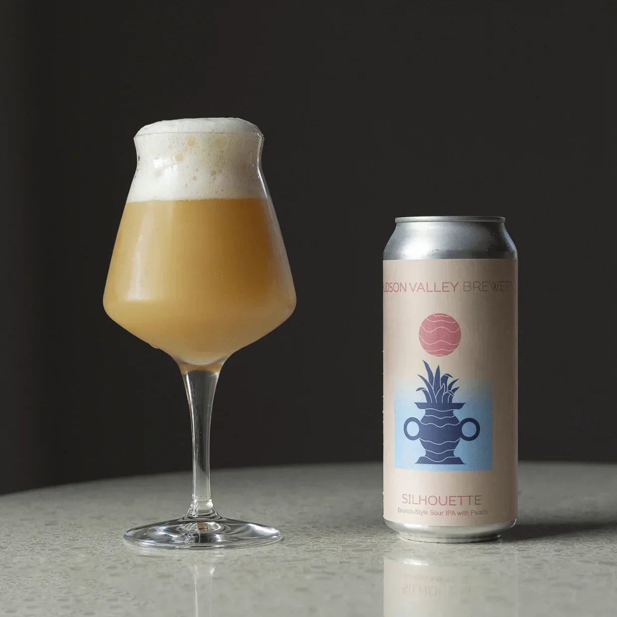 Hudson Valley Peach Silhouette Sour IPA with Peaches 473ml (5%) - Image 2