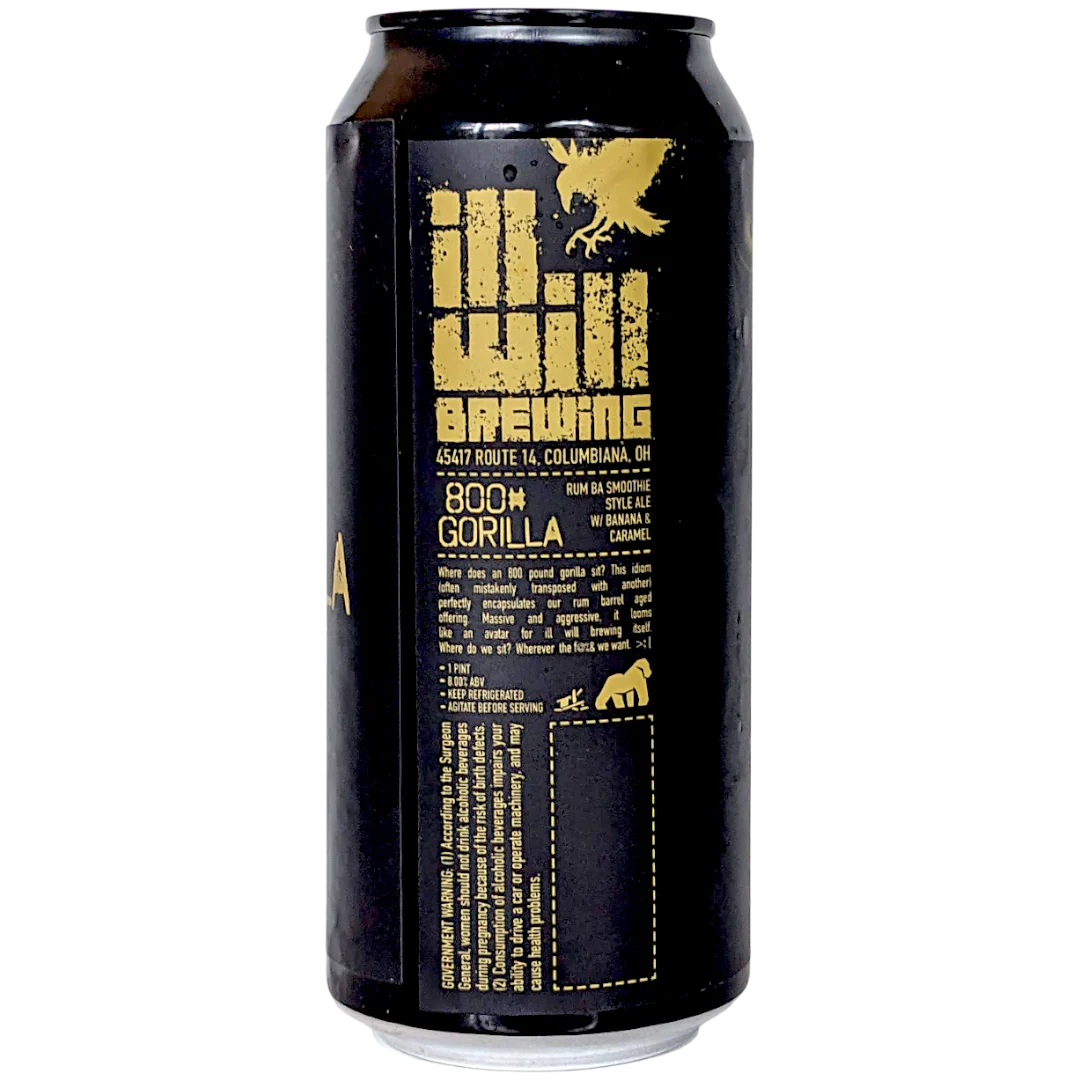 Ill Will 800# Gorilla Rum BA Fruit Smoothie 473ml (8%) - Image 3