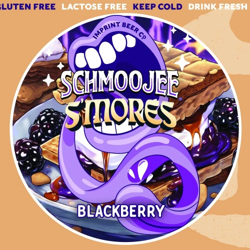 Imprint Schmoojee Blackberry S'mores Smoothie Sour 473ml (6.5%) - Image 2