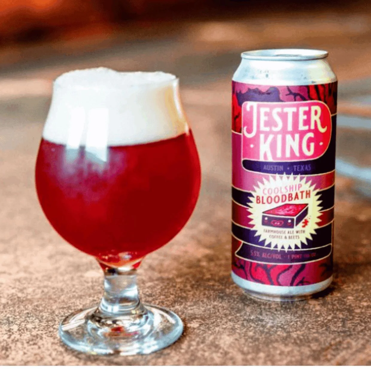 Jester King Coolship Bloodbath Farmhouse Ale 473ml (5.5%) - Image 2