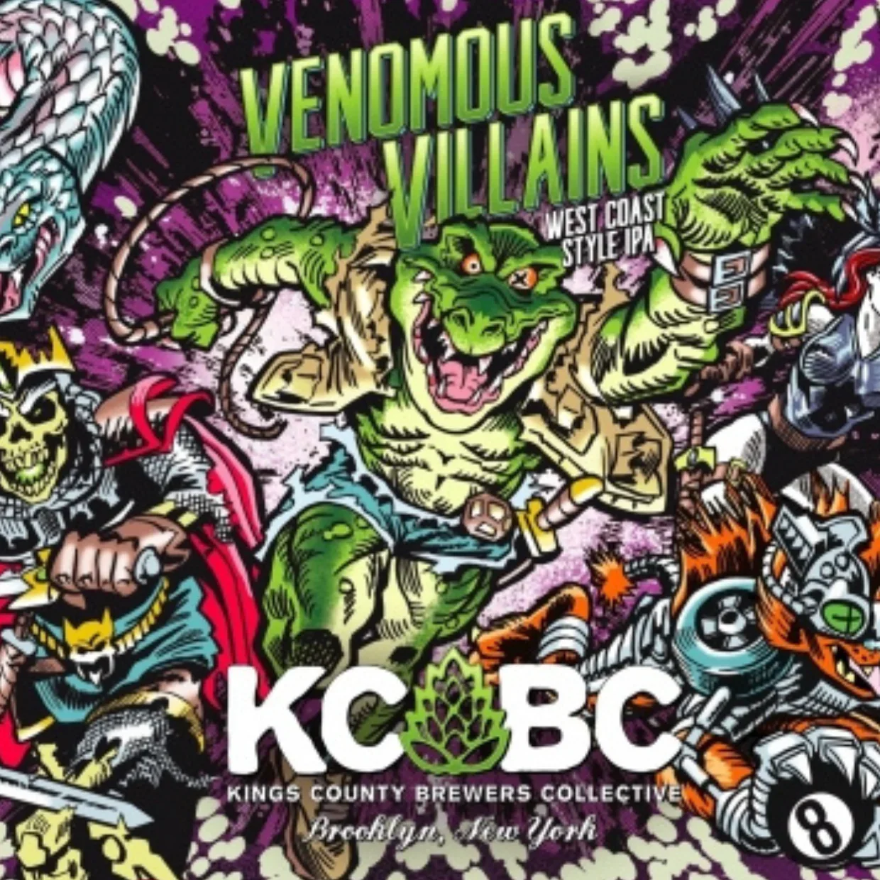 KCBC Venomous Villains West Coast IPA 473ml (6.9%) - Image 2