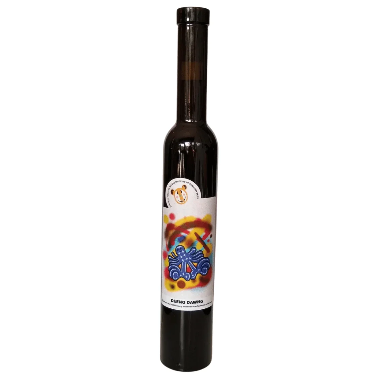 Marlobobo Deeng Dawng Strawberry and Wild Blueberry Mead with elderflower and vanilla beans. 375ml (11.5%)
