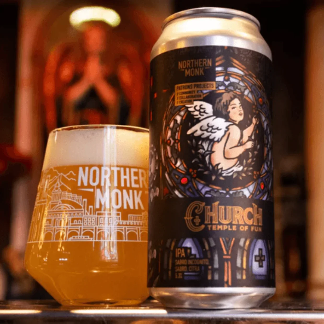 Northern Monk Church Temple of Fun IPA 440ml (5.3%) - Image 2