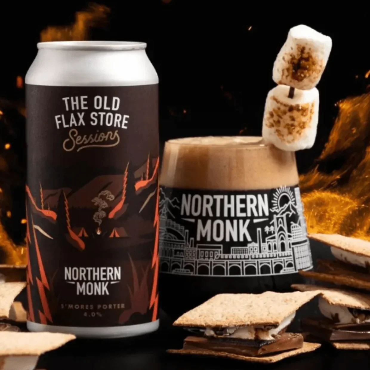 Northern Monk Old Flax Store Session S'mores Porter 440ml (4%) - Image 2