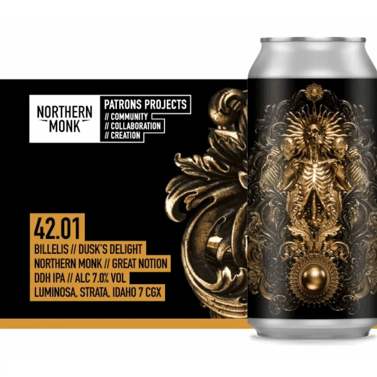 Northern Monk PP 42.01 Great Notion Collab / Billelis 1 / Dusk's Delight DDH IPA 440ml (7%) - Image 2