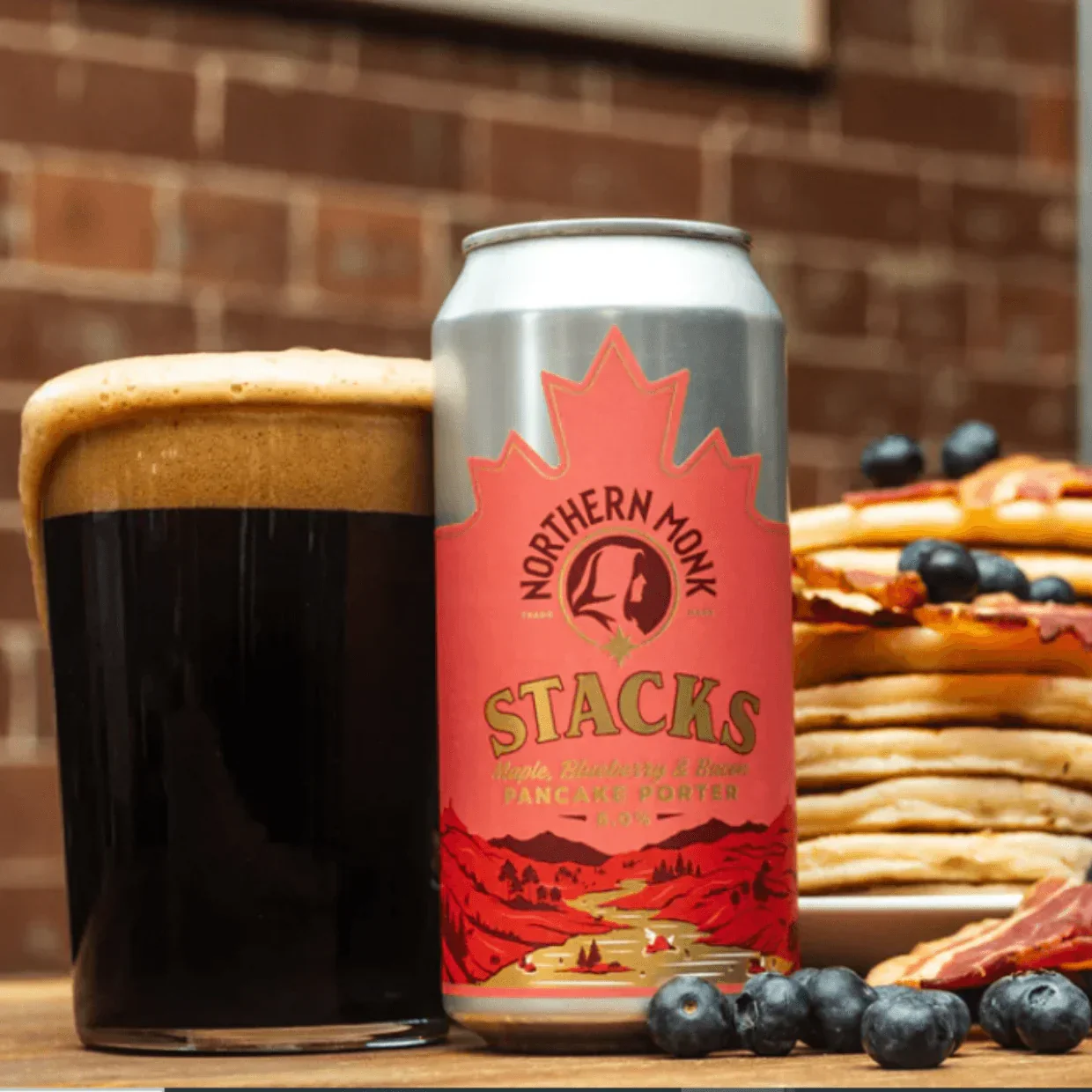Northern Monk Stacks Maple & Bacon Pancake Stack Porter 440ml (6%) - Image 2