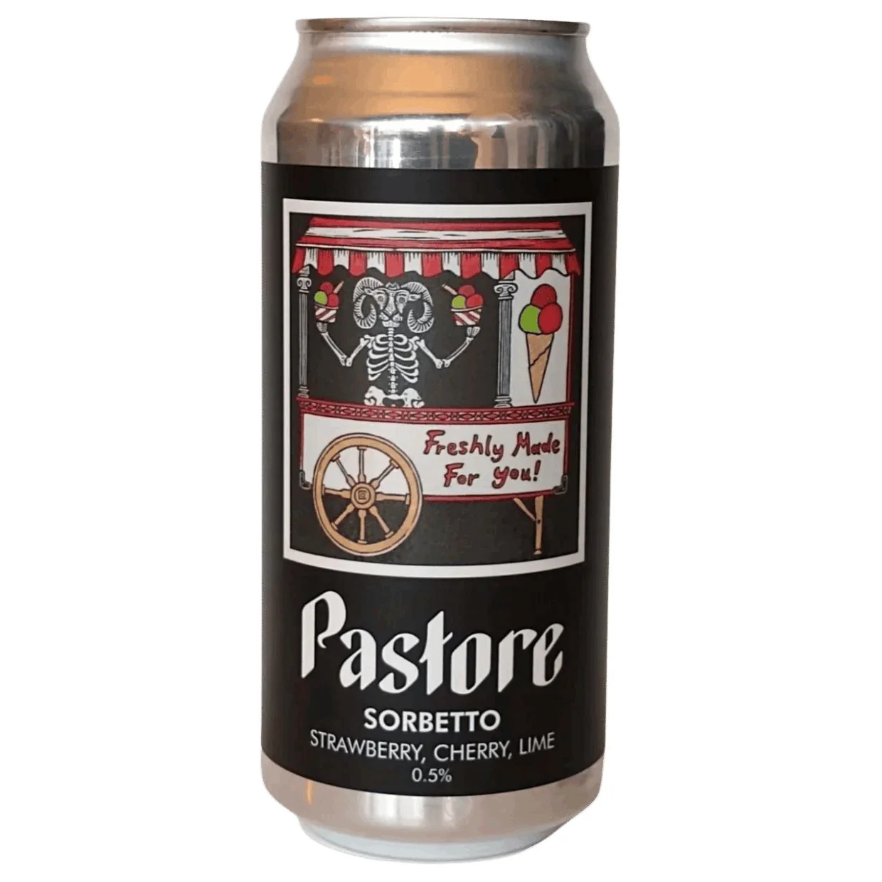 Pastore Sorbetto Strawberry, Cherry, Lime Alcohol Free Sour 440ml (0.5%)
