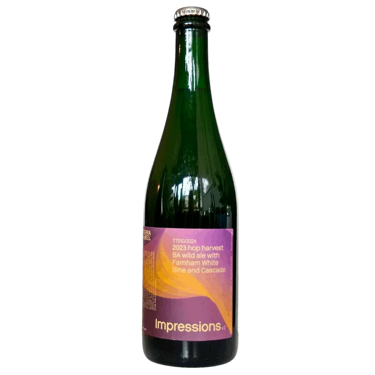 Terra Tempo Impressions v2 2023 hop harvest BA wild ale with Farnham white bine and cascade 750ml (6.8%)