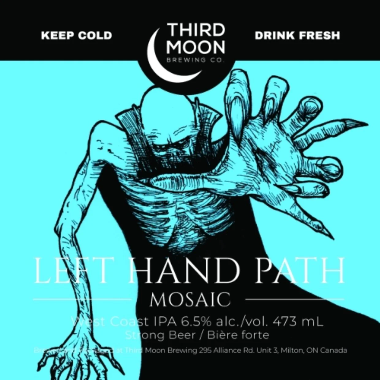 Third Moon Left Hand Path Mosaic West Coast IPA 473ml (6.5%) - Image 2