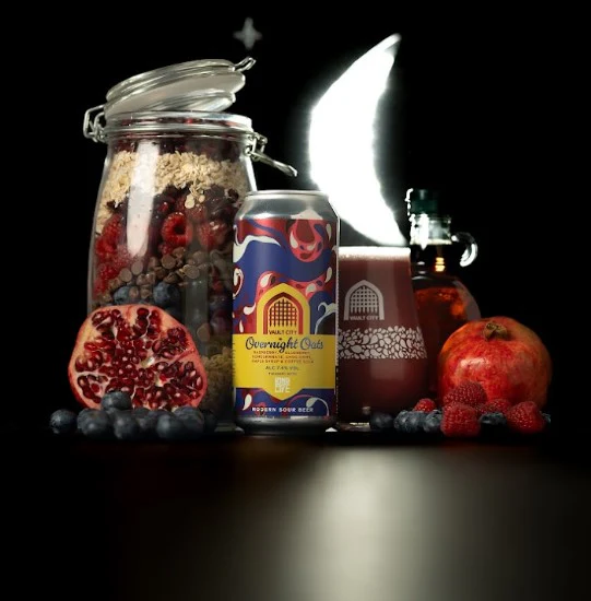 Vault City Overnight Oats (Raspberry, Blueberry,
Pomegranate, Chocolate Chips, Maple Syrup & Coffee) Raspberry, Blueberry, Pomegranate, Choc Chips, Maple Syrup & Coffee Sour 440ml (7.4%) - Image 2