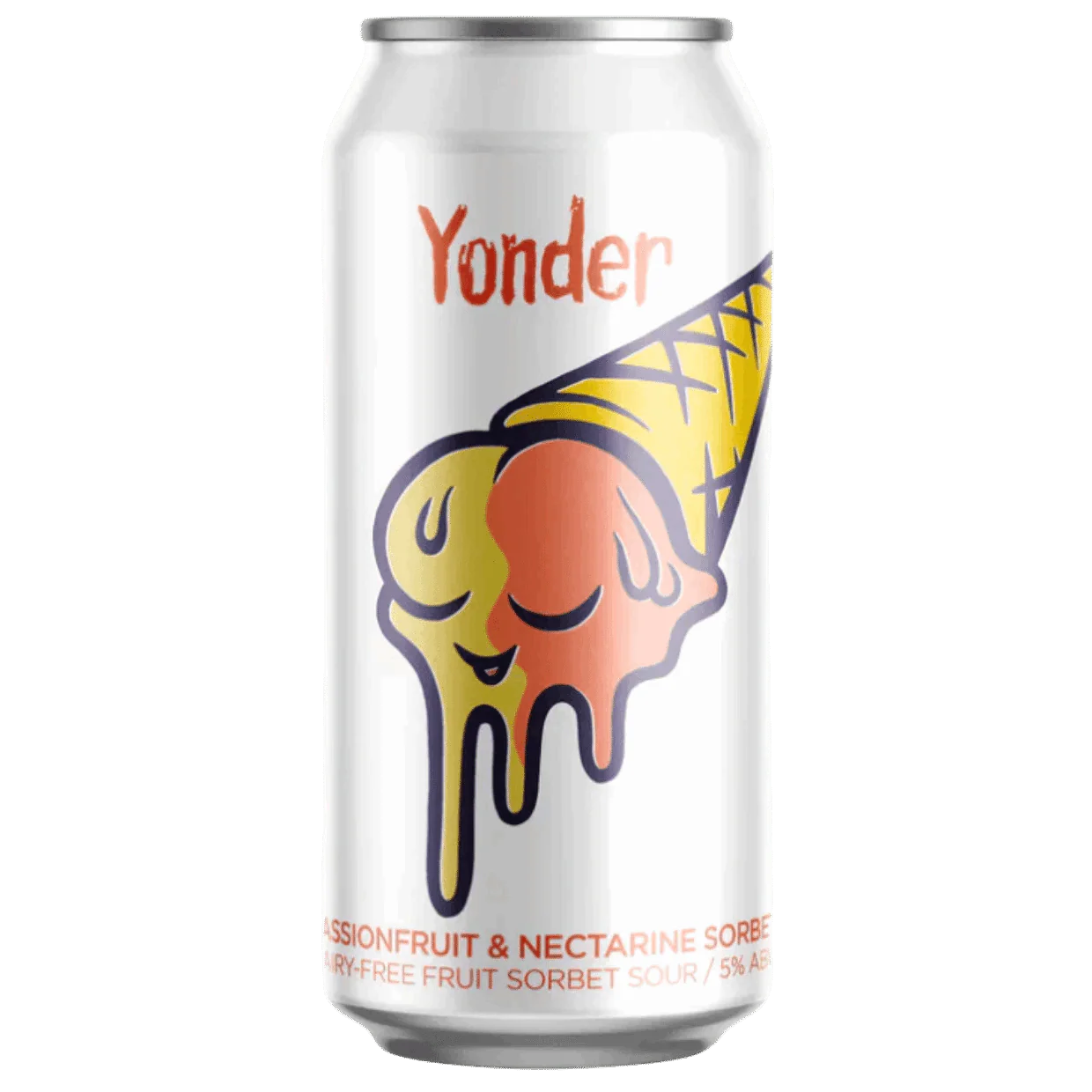 Yonder Passionfruit & Nectarine Sorbet Dairy-Free Ice Cream Sour 440ml (4.5%)